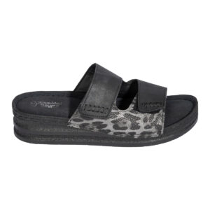 Alternative view of Γυναικεία Ανατομική Καλοκαιρινή Παντόφλα Steps 2618 Ταμπά, Μαύρο