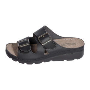 Γυναικεία Ανατομική Καλοκαιρινή Παντόφλα Steps 2620 Μαύρο