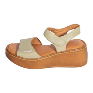 Γυναικεία Ανατομική Καλοκαιρινή Παντόφλα Steps 2644 Φιστικί, Μαύρο