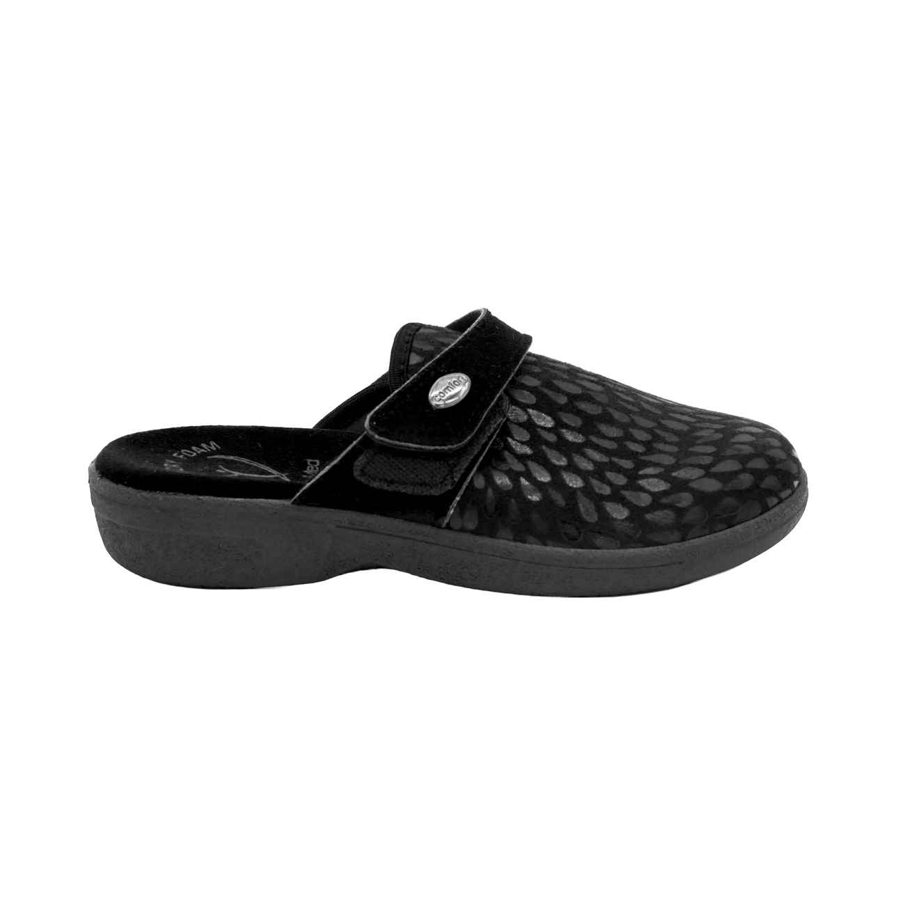 Γυναικείες χειμερινές παντόφλες Steps-Med 2643 Μαύρο, Μπορντό - Image 3
