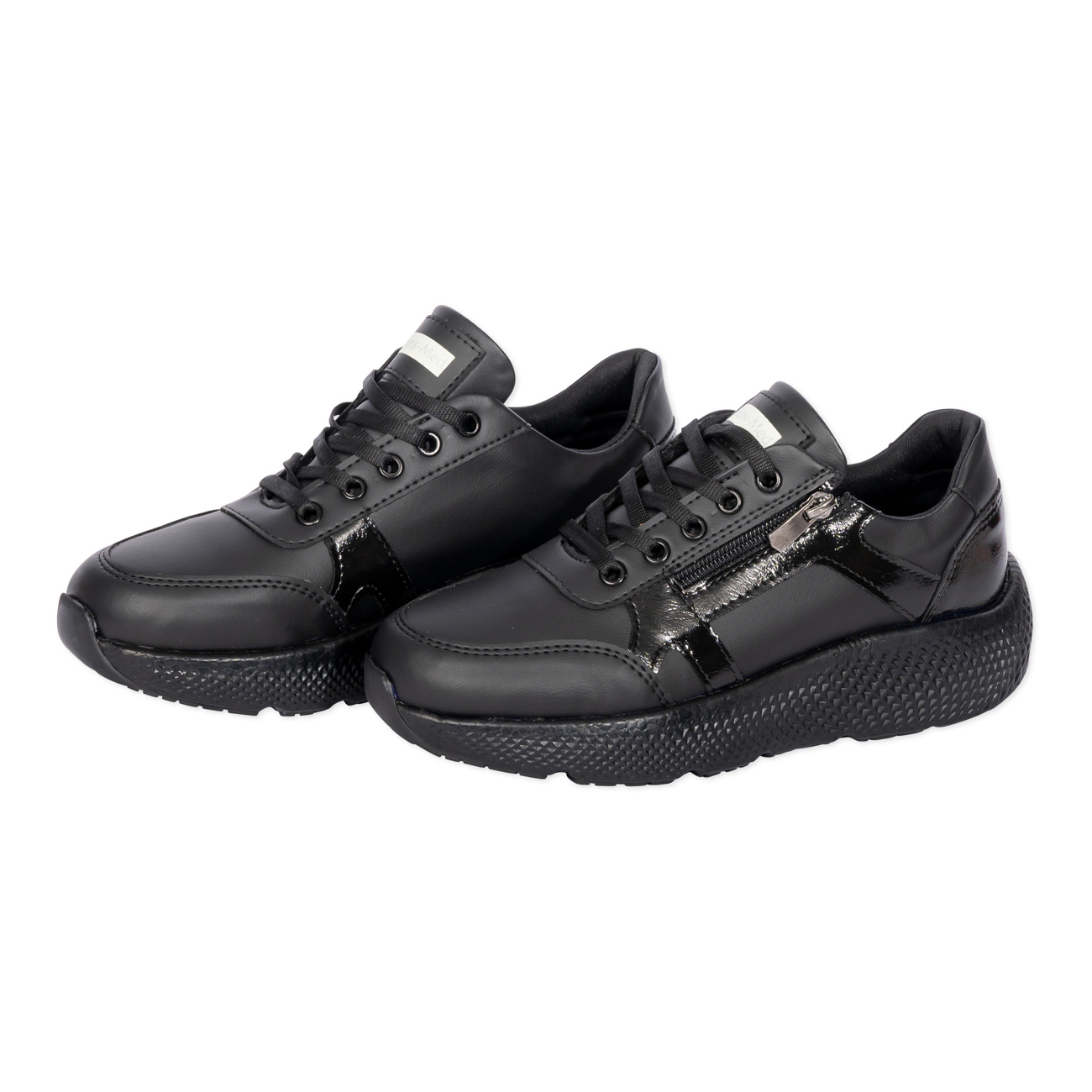 Γυναικεία sneakers Steps-Med 2682 Μαύρο - Image 2