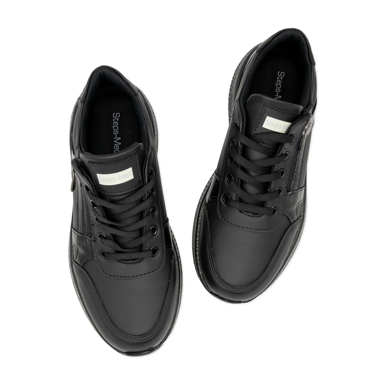 Γυναικεία sneakers Steps-Med 2682 Μαύρο - Image 3